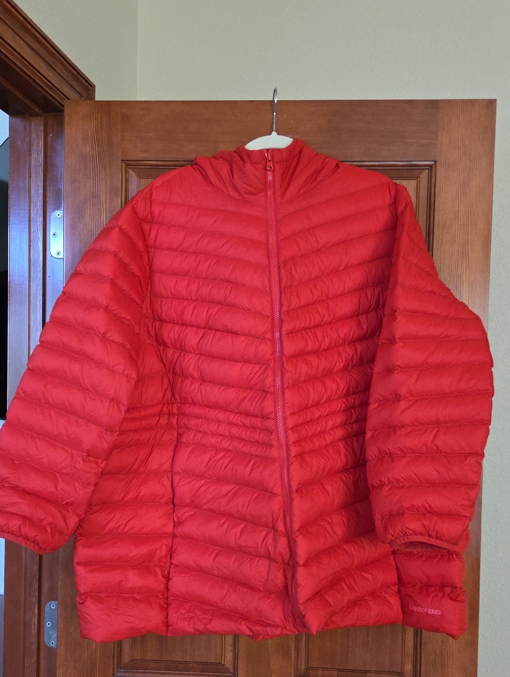 Lands' End Wanderweight Packable Down Long Jacket